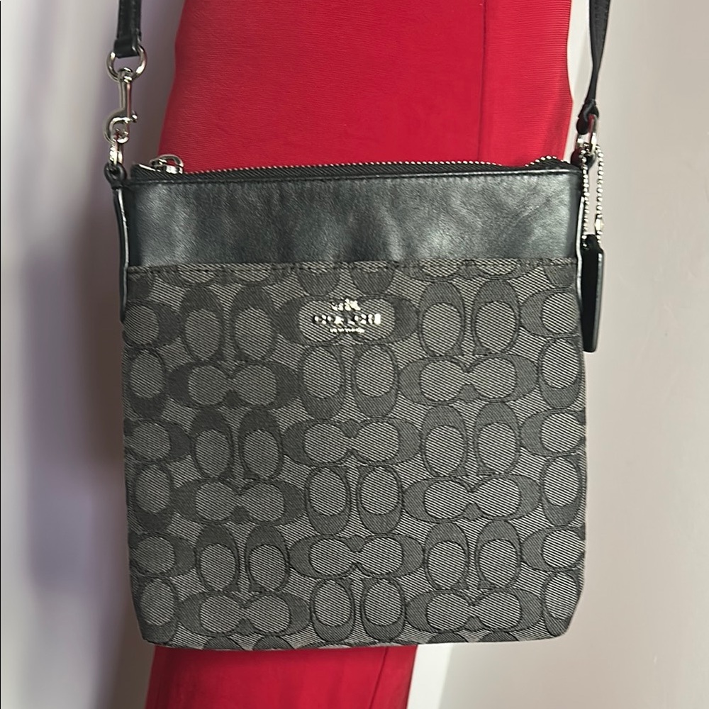 Coach, Messenger Logo Brown and Tan Crossbody Bag - Picture 4 of 6